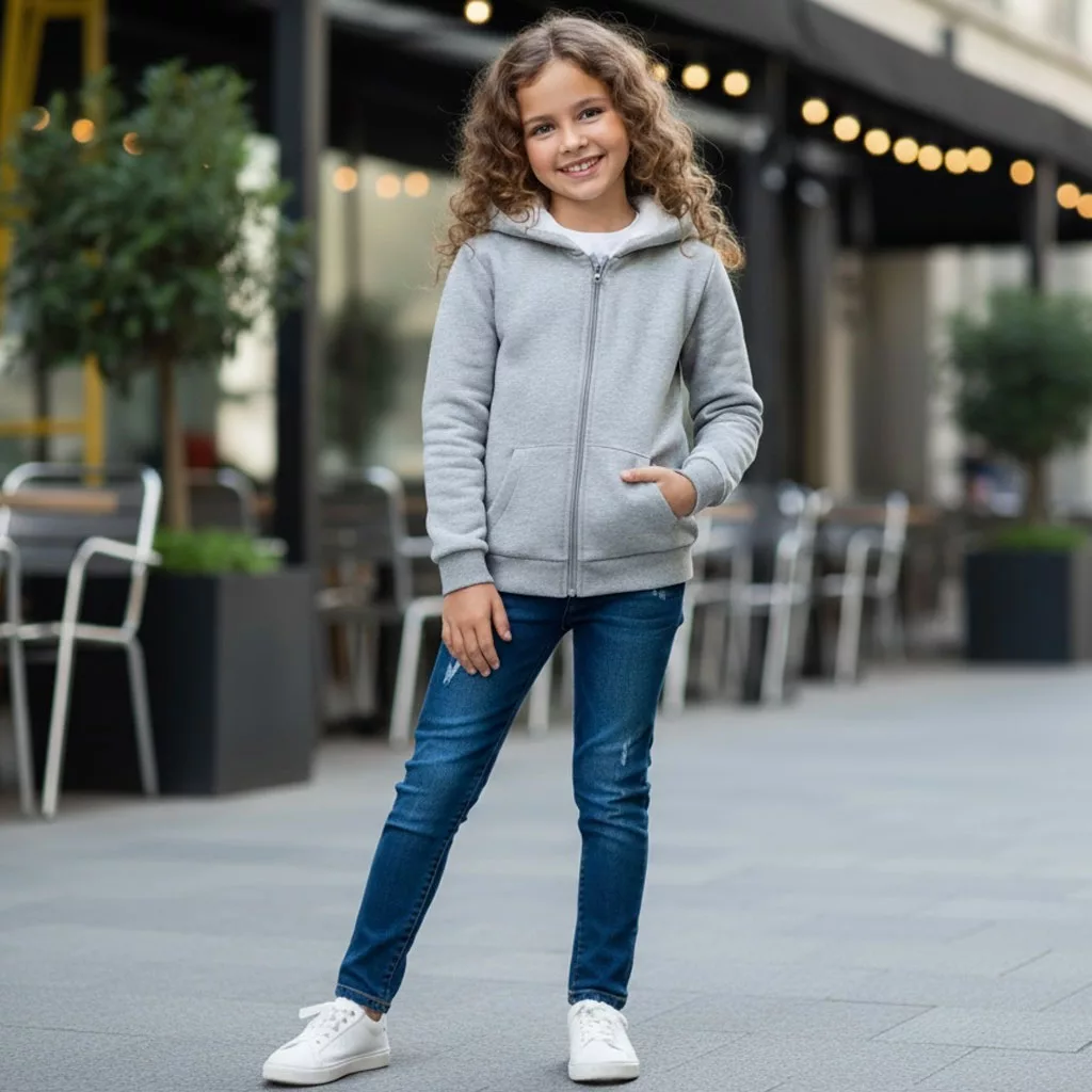 سویشرت کلاه دار طوسی پپرتس pepperts