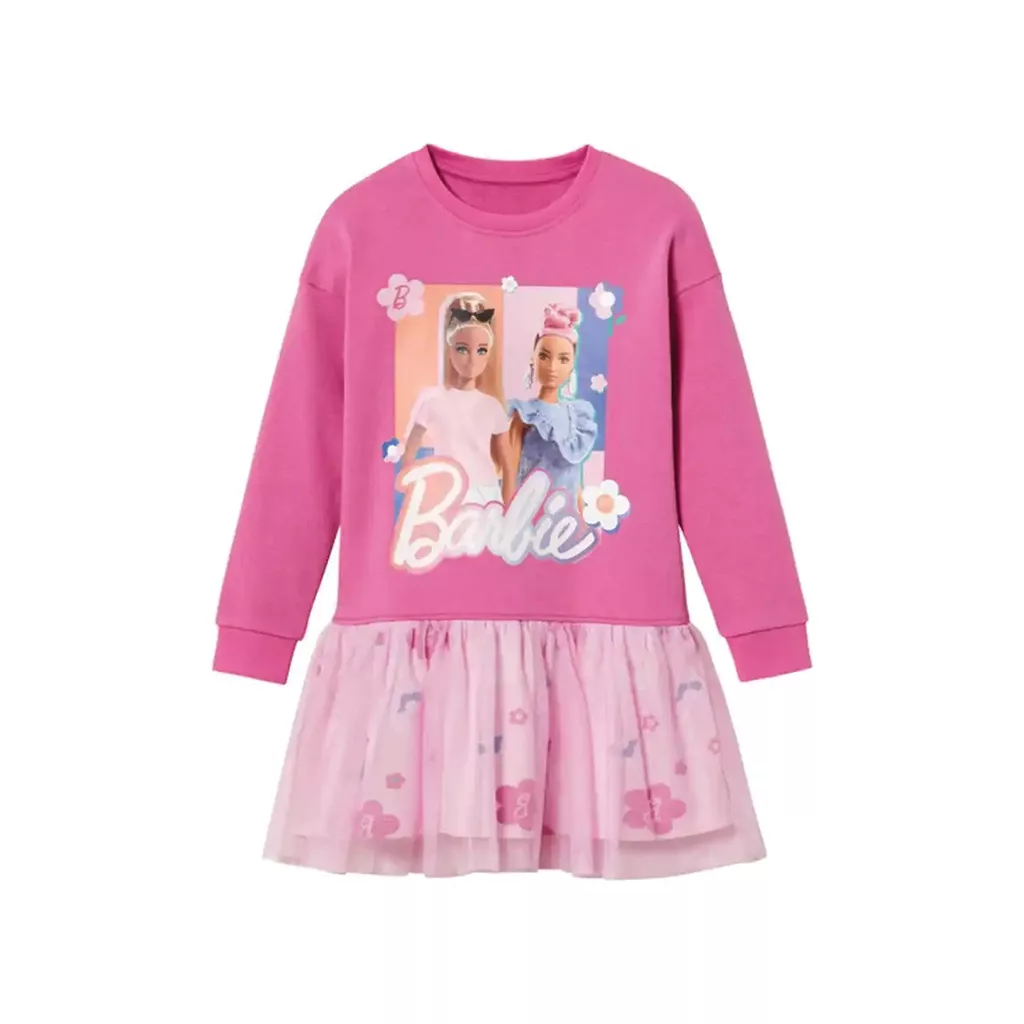 پیراهن دخترانه طرح باربی دیزنی