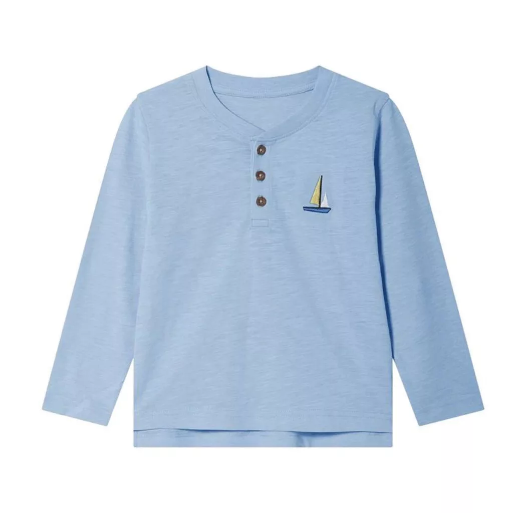 بلوز سه دکمه طرح قایق لوپیلو