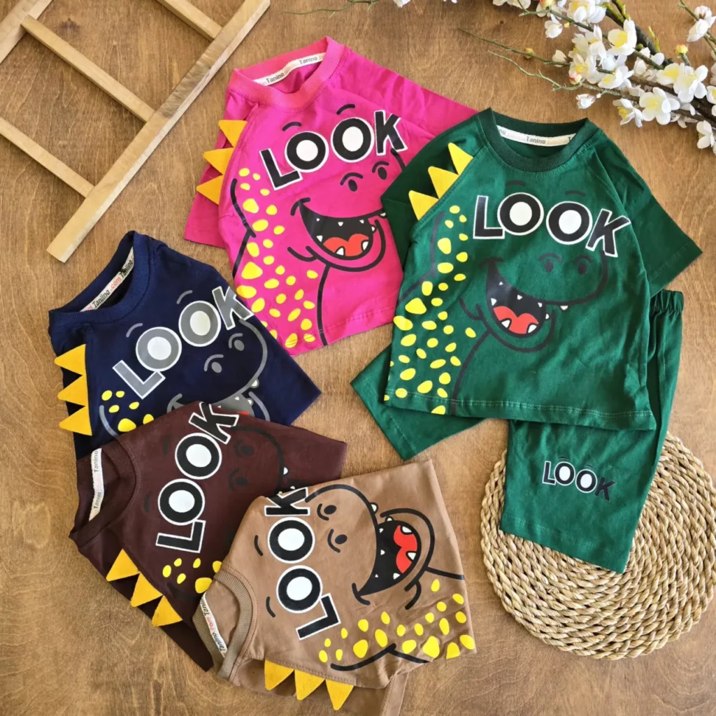 تیشرت شلوارک اژدها Look سایز 35 تا 45 کد 6760