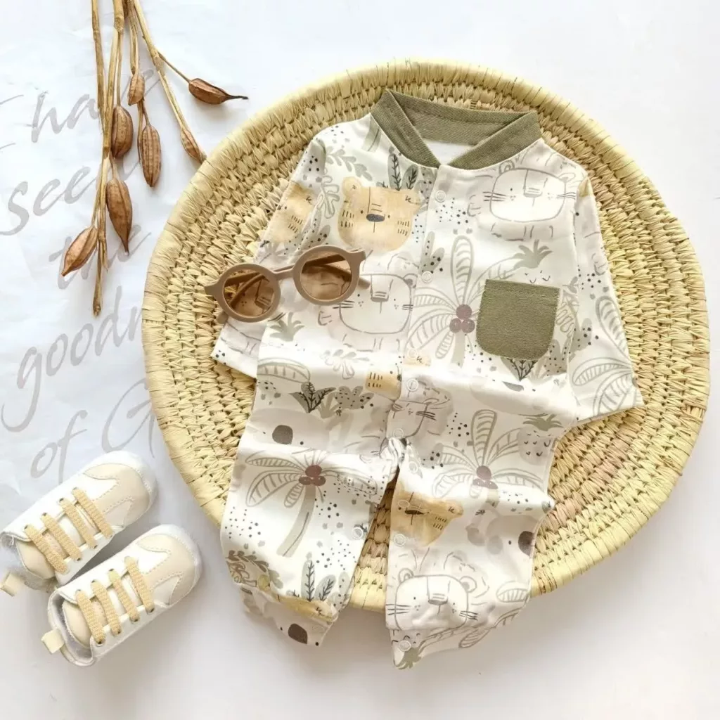سرهمی سبز حیوانات استوایی سایز 1 تا 3 کد 6781