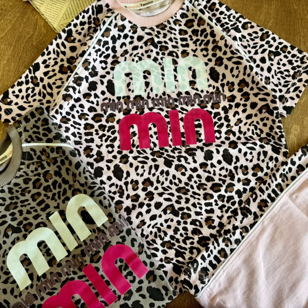 تیشرت شلوارک پلنگی min min سایز 45،50 کد 6254
