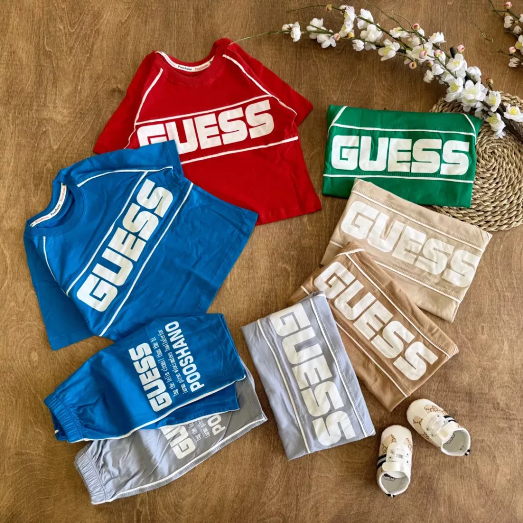 تیشرت شلوارک GUESS سایز 40 تا 55 کد 6403