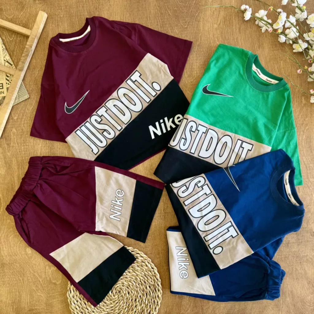 تیشرت شلوارک نایک JUST DO IT سایز 45 تا 60 کد 6438