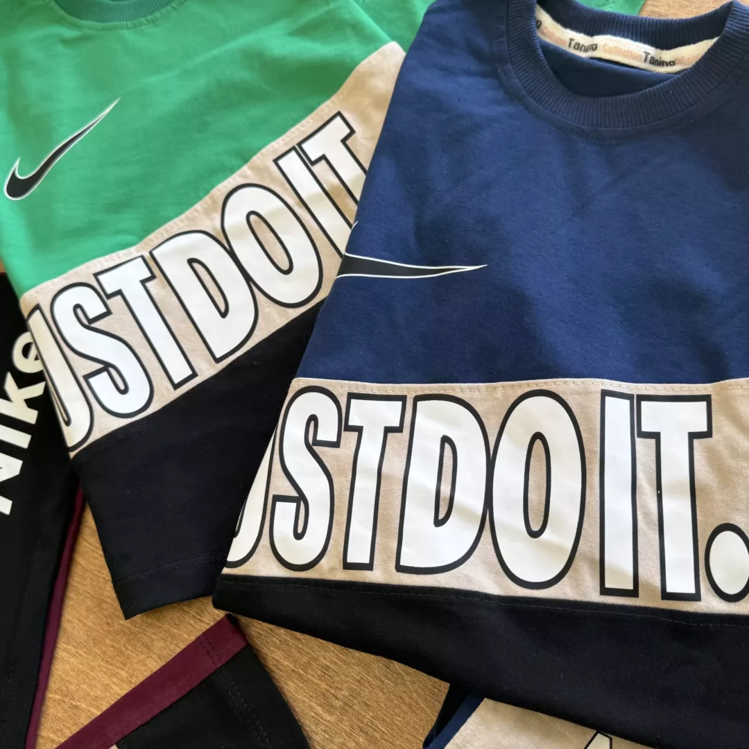 تیشرت شلوارک نایک JUST DO IT سایز 45 تا 60 کد 6438