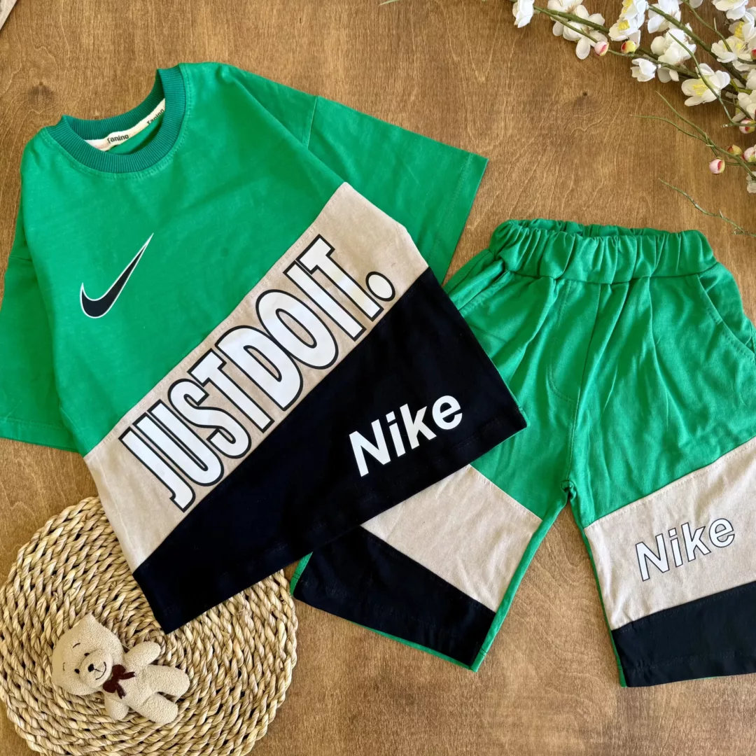 تیشرت شلوارک نایک JUST DO IT سایز 45 تا 60 کد 6438