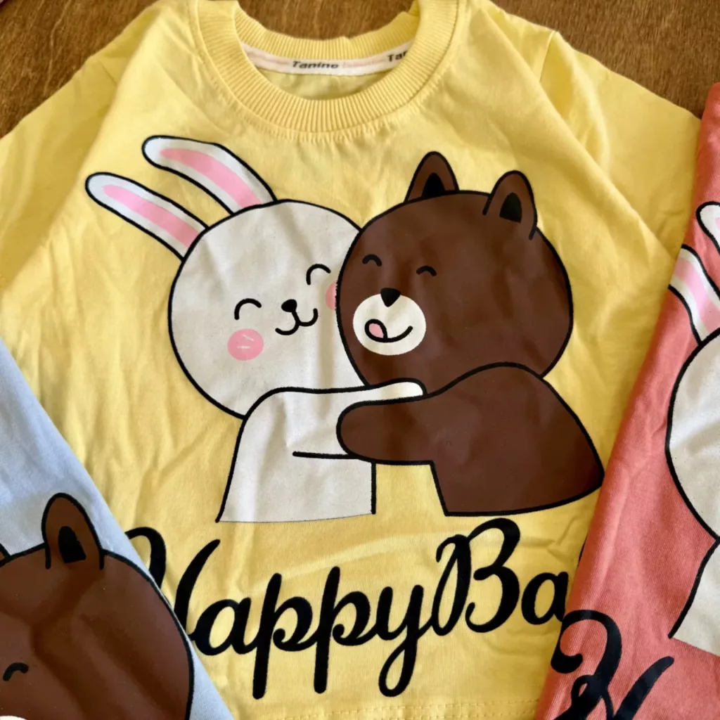 تیشرت شلوارک خرس و خرگوش HAPPY BABY کد 6645