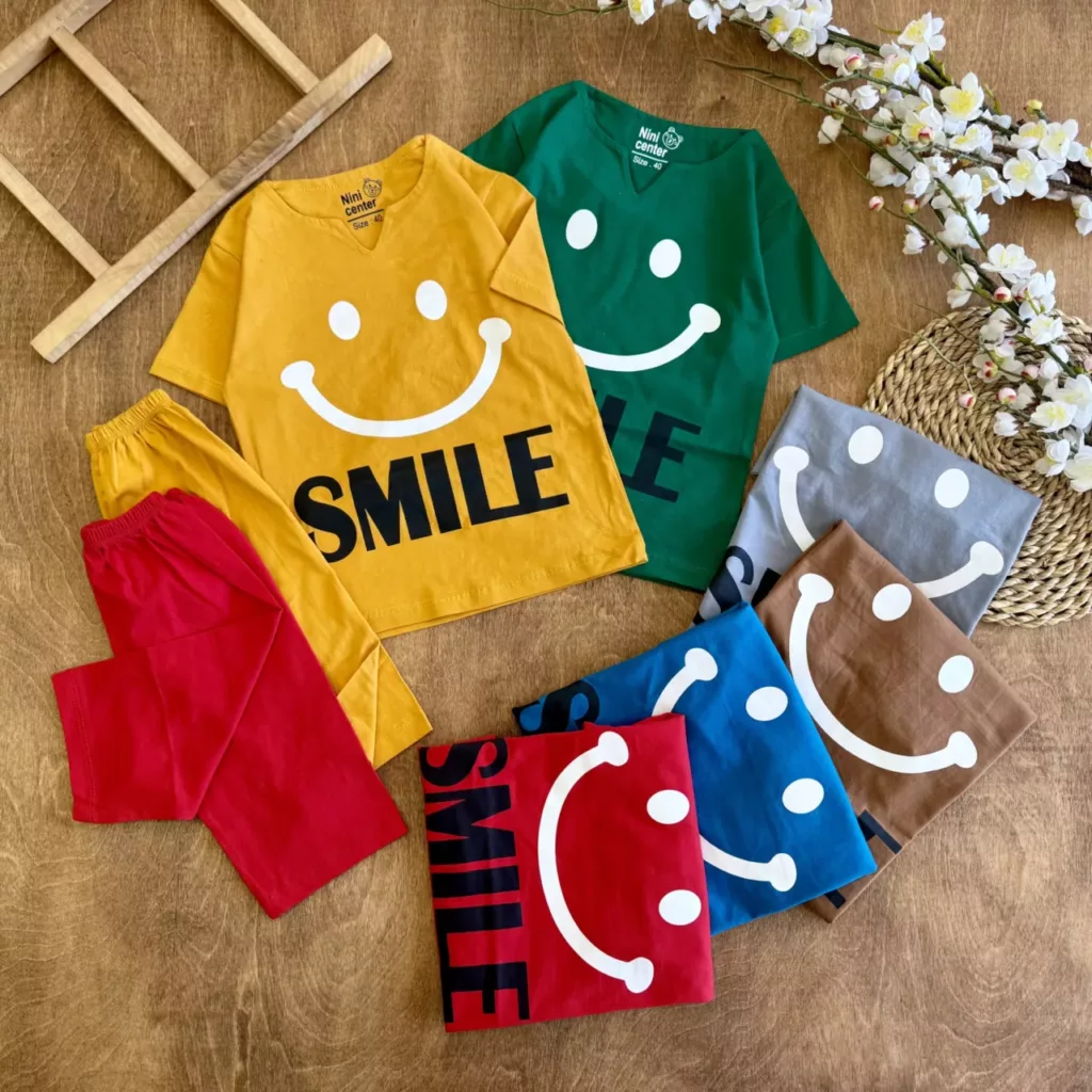 تیشرت شلوارک لبخند SMILE سایز 40،45 کد 6679