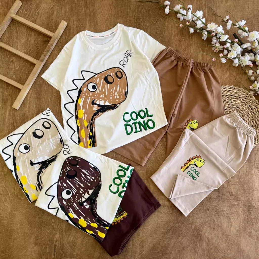تیشرت شلوارک دایناسور COOL DINO سایز 50،55 کد 6684