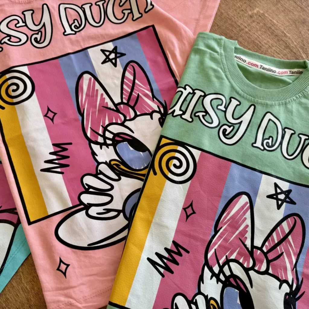 تیشرت شلوارک اردک Daisy Duck سایز 35 تا 65 کد 6694