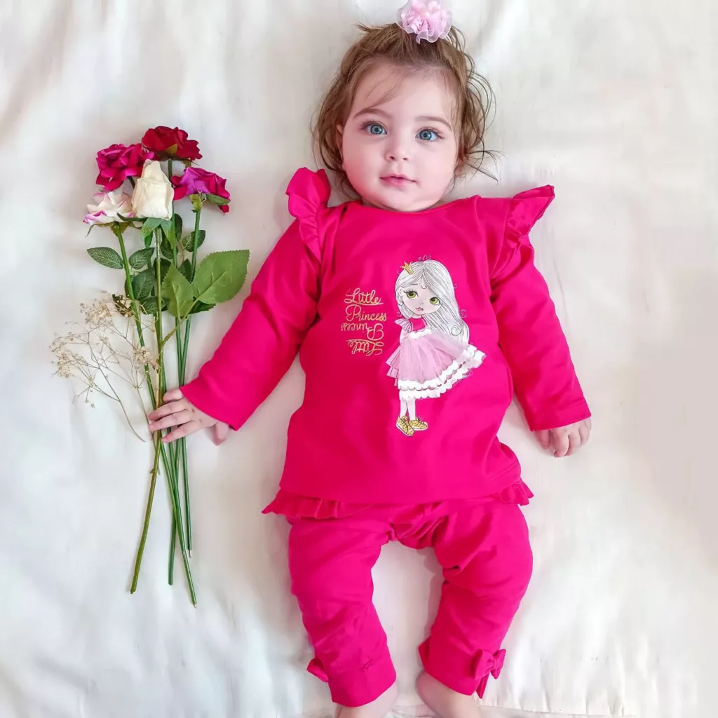 بلوز شلوار دخترانه بارلی سایز 1 تا 5 کد 2443