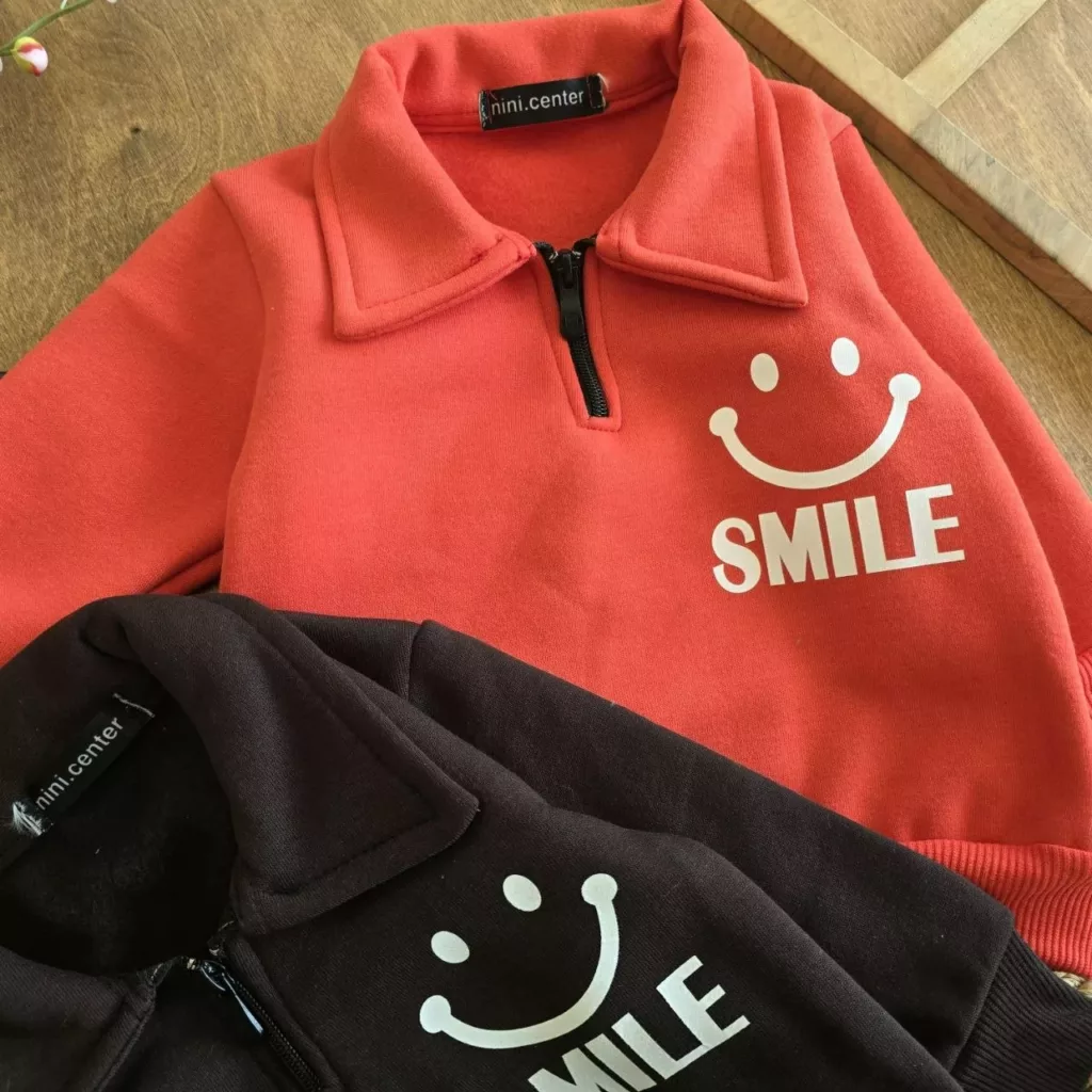 بلوز توکرکی یقه شکاری نیم زیپ لبخند Smile  کد 6966
