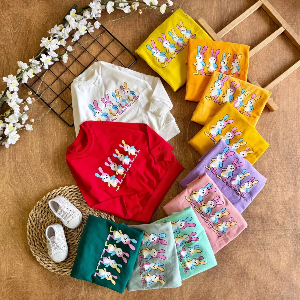 بلوز تک چهار خرگوش سایز 35 تا 45 کد 6973