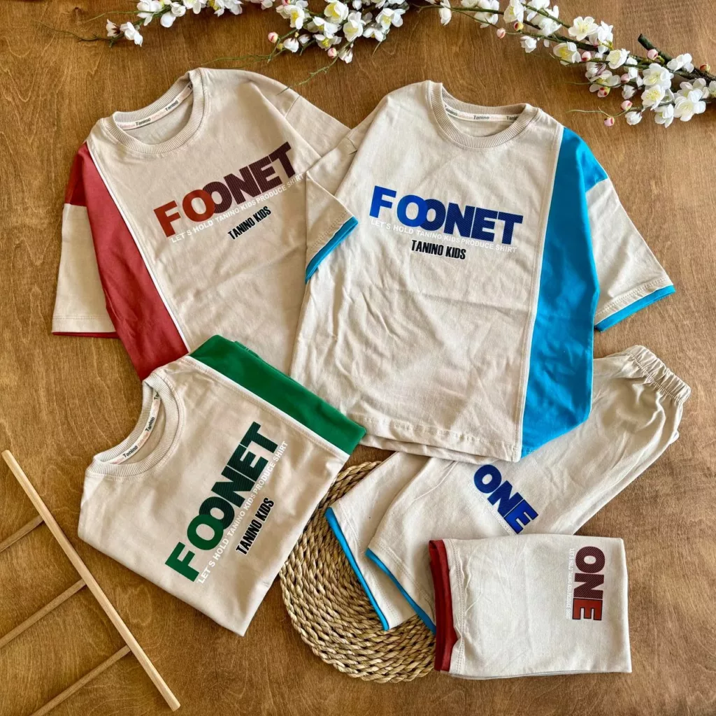 تیشرت شلوارک FOONET سایز 50 تا 65 کد 6536