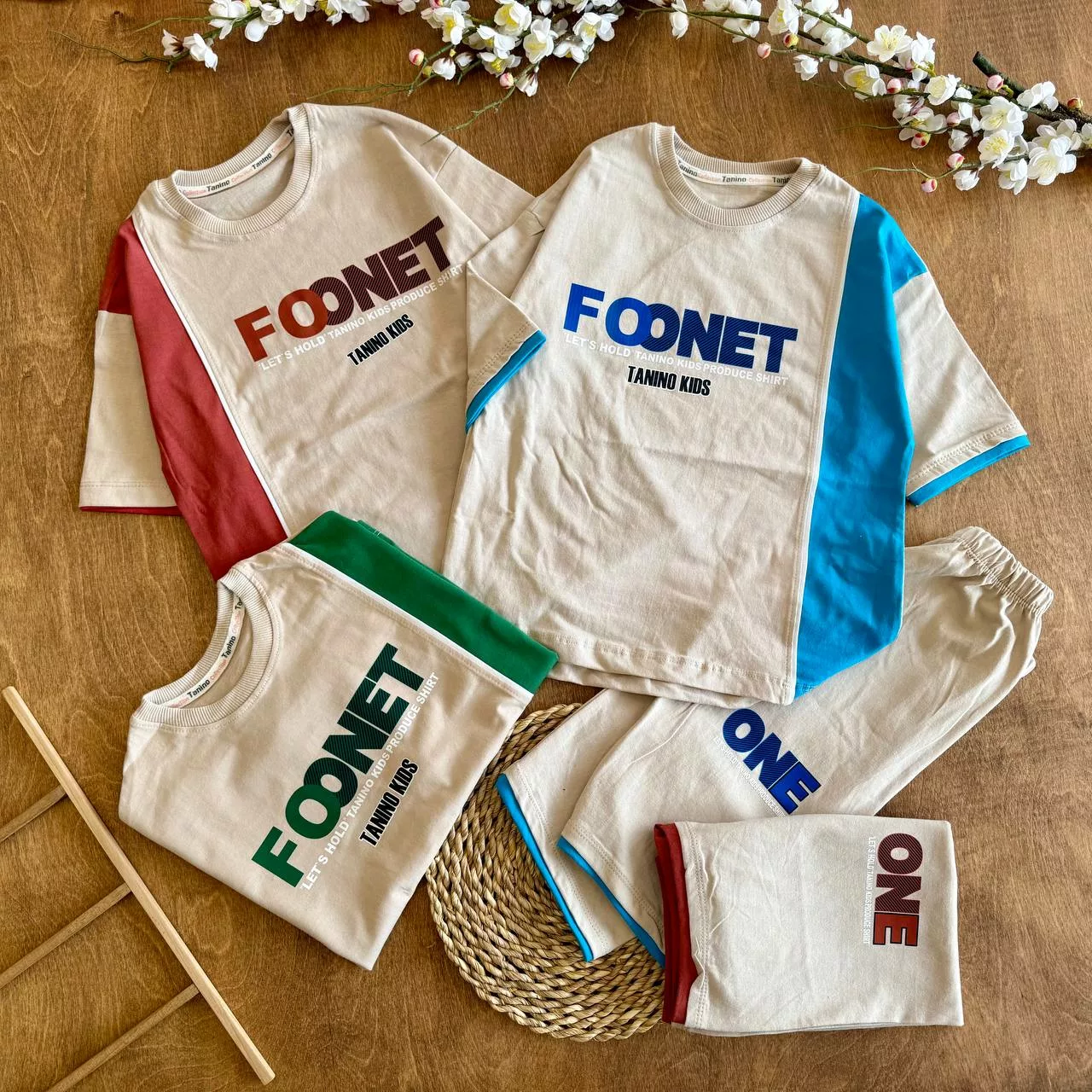 تیشرت شلوارک FOONET سایز 50 تا 65 کد 6536