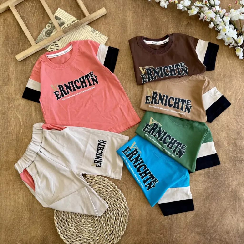 تیشرت شلوارک VERNICHTEN سایز 40 تا 55 کد 6362