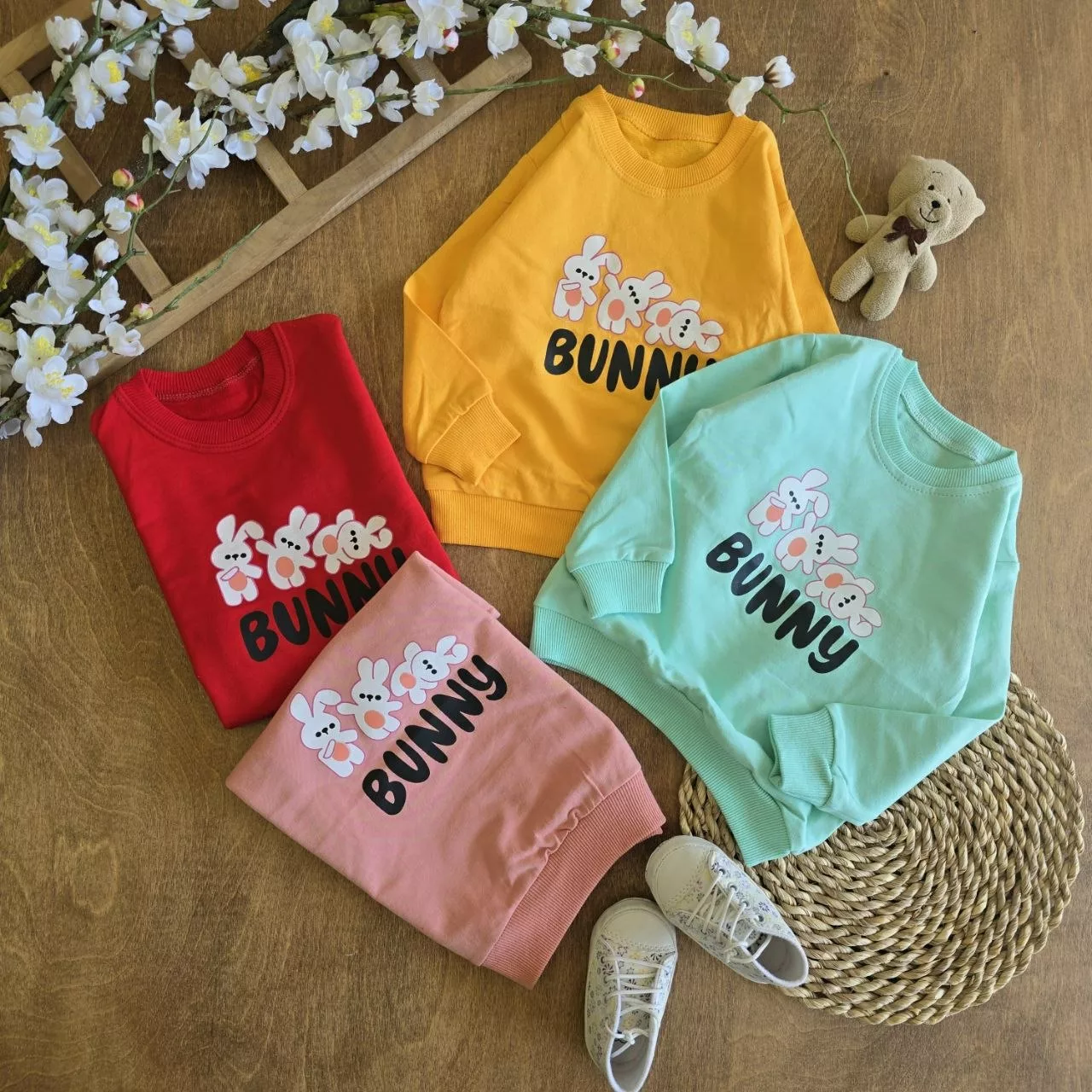بلوز تک سه خرگوش Bunny سایز 35 تا 45 کد 6989