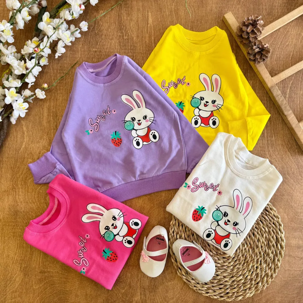 بلوز تک خرگوش آبنبات Sweet سایز 35 تا 45 کد 7022